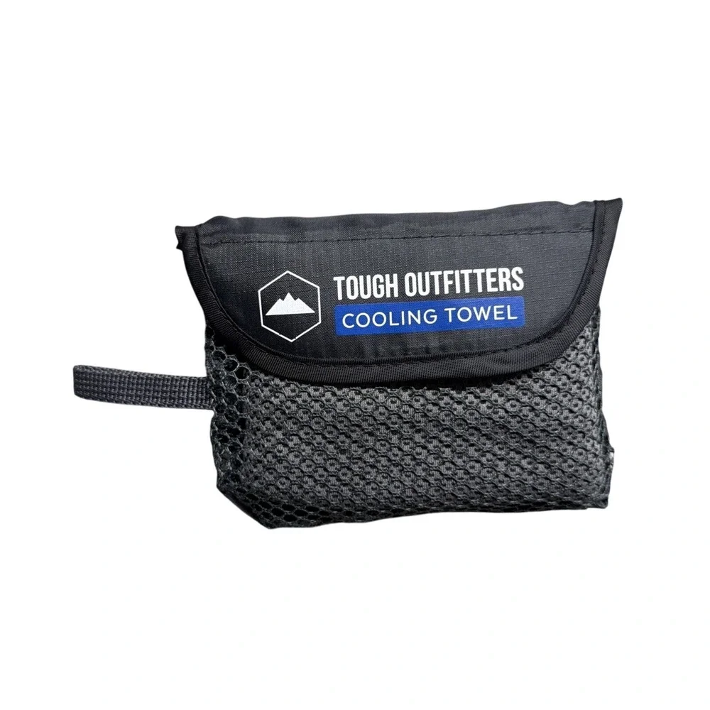 Tough outfitters Cooling Towel Neck & Face Gray Hiking Running Outdoors Fitness